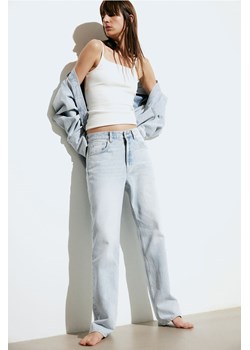 H & M - Straight High Jeans - Niebieski ze sklepu H&M w kategorii Jeansy damskie - zdjęcie 170148200