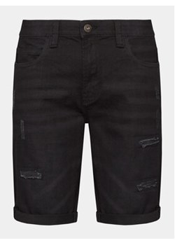 INDICODE Szorty jeansowe Kaden Holes 70-104 Czarny Regular Fit ze sklepu MODIVO w kategorii Spodenki męskie - zdjęcie 170148984