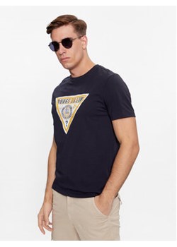 Guess T-Shirt M4RI38 J1314 Granatowy Slim Fit ze sklepu MODIVO w kategorii T-shirty męskie - zdjęcie 170149041