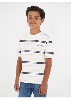 Tommy Hilfiger T-Shirt Monotype KB0KB08816 D Biały Regular Fit ze sklepu MODIVO w kategorii T-shirty chłopięce - zdjęcie 170149241