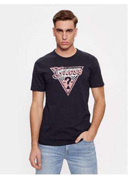 Guess T-Shirt M4RI06 I3Z14 Granatowy Regular Fit ze sklepu MODIVO w kategorii T-shirty męskie - zdjęcie 170149250