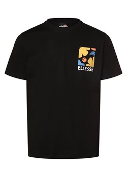 ellesse Koszulka męska - Impronta Mężczyźni Bawełna czarny jednolity ze sklepu vangraaf w kategorii T-shirty męskie - zdjęcie 170150900