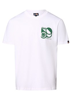 ellesse Koszulka męska - Sport Club Mężczyźni Bawełna biały jednolity ze sklepu vangraaf w kategorii T-shirty męskie - zdjęcie 170150901