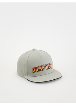 Reserved - Bawełniana czapka z daszkiem - kremowy ze sklepu Reserved w kategorii Czapki dziecięce - zdjęcie 170151881