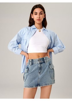 Sinsay - Spódnica mini jeansowa - niebieski ze sklepu Sinsay w kategorii Spódnice - zdjęcie 170152813