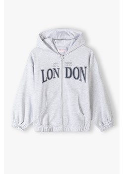 Szara dzianinowa bluza dresowa - London - Lincoln&Sharks ze sklepu 5.10.15 w kategorii Bluzy dziewczęce - zdjęcie 170154563