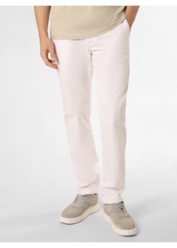 Tommy Hilfiger Spodnie - Denton Mężczyźni Bawełna biały jednolity ze sklepu vangraaf w kategorii Spodnie męskie - zdjęcie 170155231
