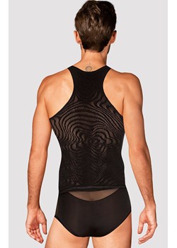 Obsessive męska koszulka na ramiączkach tank top z siateczki T103, Kolor czarny, Rozmiar S/M/L, Obsessive ze sklepu Intymna w kategorii T-shirty męskie - zdjęcie 170169363