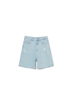 Cropp - Jasnoniebieskie jeansowe szorty - błękitny ze sklepu Cropp w kategorii Szorty - zdjęcie 170170244
