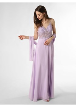Unique Damska sukienka wieczorowa ze stułą Kobiety bzowy jednolity ze sklepu vangraaf w kategorii Sukienki - zdjęcie 170170861