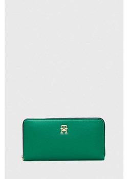 Tommy Hilfiger portfel damski kolor zielony ze sklepu ANSWEAR.com w kategorii Portfele damskie - zdjęcie 170171562