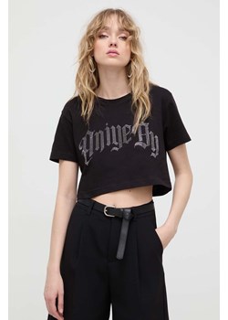 Aniye By t-shirt bawełniany damski kolor czarny ze sklepu ANSWEAR.com w kategorii Bluzki damskie - zdjęcie 170171602
