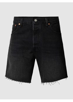Szorty jeansowe o kroju regular fit z zapięciem na guzik ze sklepu Peek&Cloppenburg  w kategorii Spodenki męskie - zdjęcie 170174510