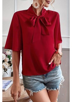 Bluzka LANEFONA RED ze sklepu Ivet Shop w kategorii Bluzki damskie - zdjęcie 170176524