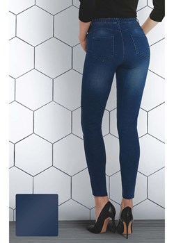 Damskie legginsy ciemny jeans Gatta ze sklepu 5.10.15 w kategorii Spodnie damskie - zdjęcie 170178763