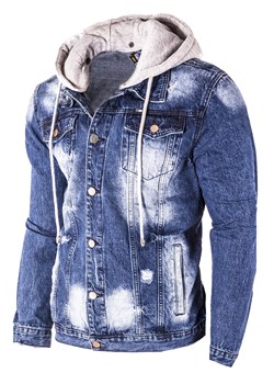 Przejściowa kurtka jeansowa MJ547 jeans ze sklepu Risardi w kategorii Kurtki męskie - zdjęcie 170181504
