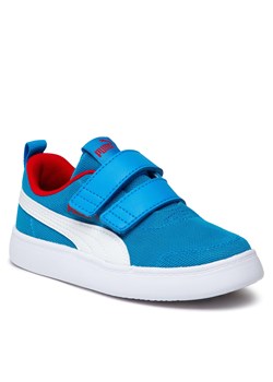 Sneakersy Puma Courtflex V2 Mesh V Ps 371758 10 Niebieski ze sklepu eobuwie.pl w kategorii Trampki dziecięce - zdjęcie 170185811