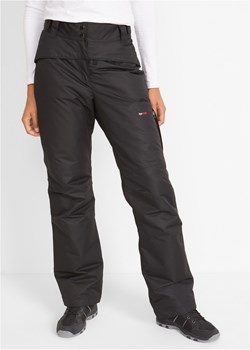 Spodnie narciarskie termoaktywne, Straight, z materiału odpychającego wodę ze sklepu bonprix w kategorii Spodnie damskie - zdjęcie 170189874