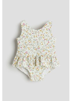 H & M - Kostium kąpielowy w kwiatowy wzór - Beżowy ze sklepu H&M w kategorii Stroje kąpielowe dla niemowląt - zdjęcie 170209812