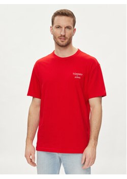 Tommy Jeans T-Shirt DM0DM18872 Czerwony Regular Fit ze sklepu MODIVO w kategorii T-shirty męskie - zdjęcie 170211504
