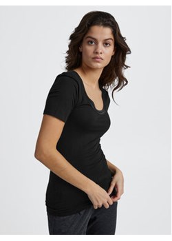 ICHI T-Shirt 20103264 Czarny Slim Fit ze sklepu MODIVO w kategorii Bluzki damskie - zdjęcie 170211590