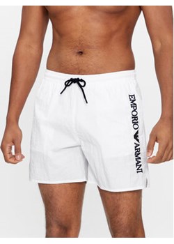 Emporio Armani Underwear Szorty kąpielowe 211740 4R422 00010 Biały Regular Fit ze sklepu MODIVO w kategorii Kąpielówki - zdjęcie 170211621
