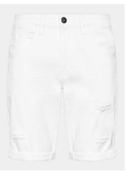 INDICODE Szorty jeansowe Kaden Holes 70-104 Biały Regular Fit ze sklepu MODIVO w kategorii Spodenki męskie - zdjęcie 170211904