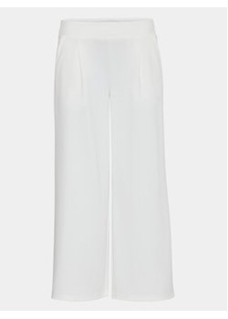 ICHI Kuloty 20116301 Biały Relaxed Fit ze sklepu MODIVO w kategorii Spodnie damskie - zdjęcie 170212121