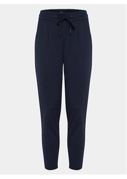 ICHI Spodnie materiałowe 20104757 Granatowy Slim Fit ze sklepu MODIVO w kategorii Spodnie damskie - zdjęcie 170212162