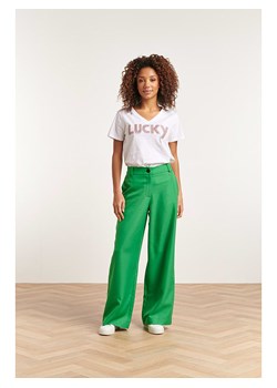 Smashed Lemon Spodnie w kolorze zielonym ze sklepu Limango Polska w kategorii Spodnie damskie - zdjęcie 170213850