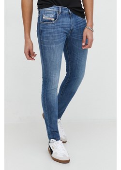 Diesel jeansy męskie kolor niebieski ze sklepu ANSWEAR.com w kategorii Jeansy męskie - zdjęcie 170215800