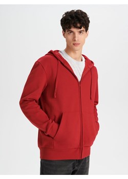 Sinsay - Bluza rozpinana - czerwony ze sklepu Sinsay w kategorii Bluzy męskie - zdjęcie 170217321