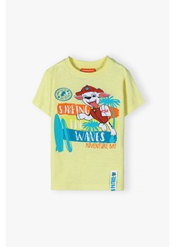 Bawełniany t- shirt chłopięcy PsiPatrol żółty ze sklepu 5.10.15 w kategorii T-shirty chłopięce - zdjęcie 170218004