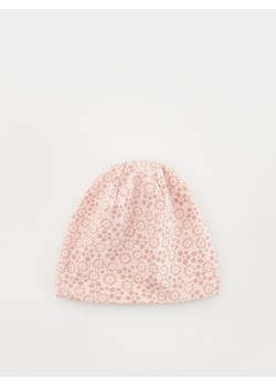 Reserved - Bawełniana czapka ze wzorem - różowy ze sklepu Reserved w kategorii Czapki dziecięce - zdjęcie 170219591