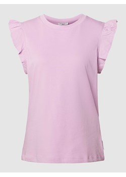 T-shirt z dołem obszytym falbaną ze sklepu Peek&Cloppenburg  w kategorii Bluzki damskie - zdjęcie 170220120