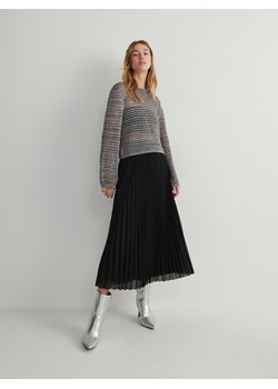 Reserved - Spódnica z metalicznym efektem - czarny ze sklepu Reserved w kategorii Spódnice - zdjęcie 170221252