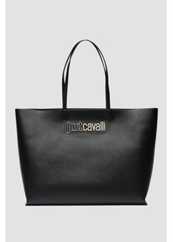 JUST CAVALLI Czarna shopperka Range B Metal Lettering ze sklepu outfit.pl w kategorii Torby Shopper bag - zdjęcie 170221573