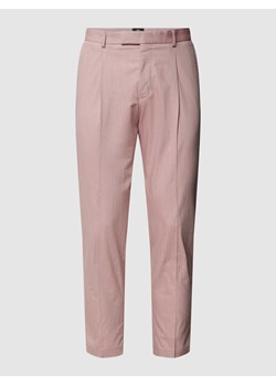 Spodnie do garnituru z zakładkami w pasie model ‘Salto’ ze sklepu Peek&Cloppenburg  w kategorii Spodnie męskie - zdjęcie 170221990