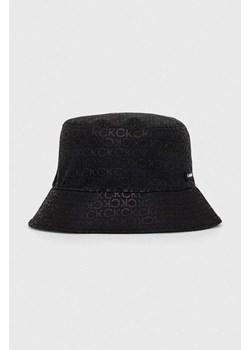 Calvin Klein kapelusz kolor czarny ze sklepu ANSWEAR.com w kategorii Kapelusze męskie - zdjęcie 170222593