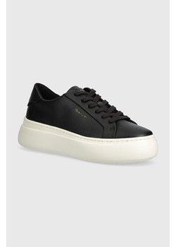Gant sneakersy skórzane Jennise kolor czarny 28531491.G00 ze sklepu ANSWEAR.com w kategorii Trampki damskie - zdjęcie 170222751