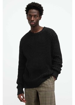 AllSaints sweter bawełniany ILLUND kolor czarny ciepły ze sklepu ANSWEAR.com w kategorii Swetry męskie - zdjęcie 170222993