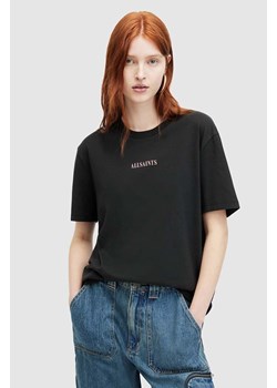 AllSaints t-shirt bawełniany CREDI BOYFRIEND damski kolor czarny ze sklepu ANSWEAR.com w kategorii Bluzki damskie - zdjęcie 170223091