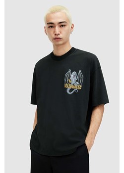 AllSaints t-shirt bawełniany DRAGONSKULL męski kolor czarny z nadrukiem ze sklepu ANSWEAR.com w kategorii T-shirty męskie - zdjęcie 170223142