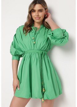 Zielona Sukienka Adousa ze sklepu Born2be Odzież w kategorii Sukienki - zdjęcie 170224140