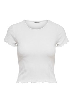 ONLY Koszulka &quot;Emma&quot; w kolorze białym ze sklepu Limango Polska w kategorii Bluzki damskie - zdjęcie 170225153