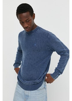 G-Star Raw sweter bawełniany kolor niebieski lekki ze sklepu ANSWEAR.com w kategorii Swetry męskie - zdjęcie 170226081