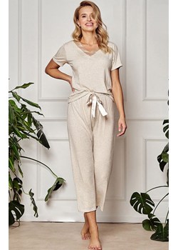 Dwuczęściowa piżama damska beżowa Eden 3105, Kolor beżowy, Rozmiar S, Taro ze sklepu Intymna w kategorii Piżamy damskie - zdjęcie 170229722