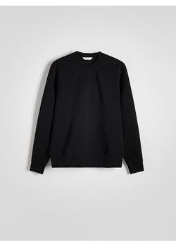Reserved - Gładka bluza z bawełną - czarny ze sklepu Reserved w kategorii Bluzy męskie - zdjęcie 170230234