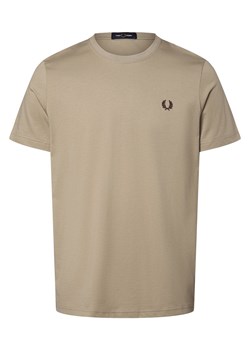 Fred Perry T-shirt męski Mężczyźni Bawełna melanżowy jednolity ze sklepu vangraaf w kategorii T-shirty męskie - zdjęcie 170230382