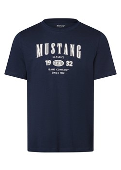 Mustang Koszulka męska - Styl Austin Mężczyźni Bawełna granatowy nadruk ze sklepu vangraaf w kategorii T-shirty męskie - zdjęcie 170230413